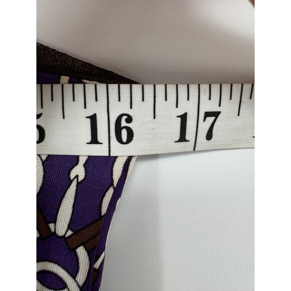 Herion Women Vintage Italian Silk Purple Stretchable Dress. size 44 us 8 - Picture 9 of 9